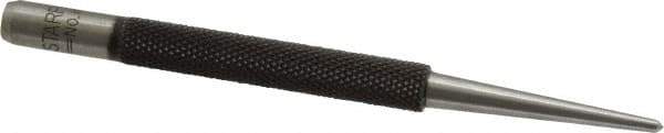 Starrett - 5/64" Center Punch - 4" OAL, Steel - Apex Tool & Supply