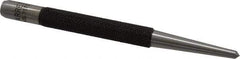 Starrett - 1/8" Center Punch - 4" OAL, Steel - Apex Tool & Supply