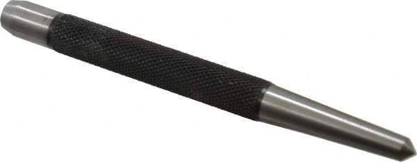 Starrett - 1/4" Center Punch - 5" OAL, Steel - Apex Tool & Supply