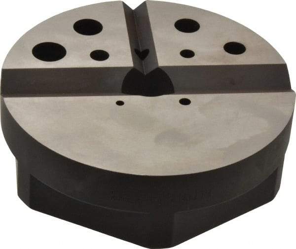 Starrett - 1 Piece Vise Bench Block - Alloy Steel, 1/8 - 7/8 Tapped Hole, 4-7/8" Wide, 1-1/2" High - Apex Tool & Supply