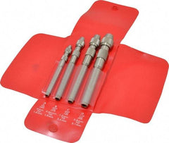 Starrett - 4 Piece Pin Vise Set - Comes in Vinyl Case - Apex Tool & Supply