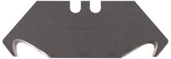 Stanley - 100 Piece Carbon Steel Hook Blade - 2-1/16" OAL, 0.024" Blade Thickness - Apex Tool & Supply