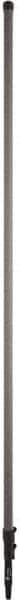 Vikan - 236 x 1-21/64" Aluminum Squeegee Handle - European Threaded Connection, Gray, Telescoping - Apex Tool & Supply