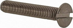 Value Collection - M5x0.80 Metric Coarse, 30mm OAL Slotted Drive Machine Screw - Flat Head, Grade 18-8 & A2 Stainless Steel, Uncoated, Without Washer - Apex Tool & Supply