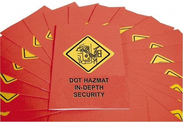 Marcom - DOT In-Depth HazMat Security Training Training Booklet - English, Regulatory Compliance Series - Apex Tool & Supply