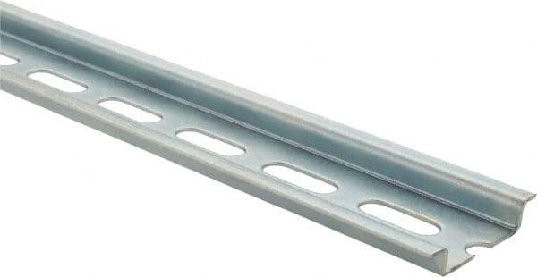 Value Collection - 2m Long x 35mm Wide x 7-1/2mm High, Steel DIN Rail - Apex Tool & Supply
