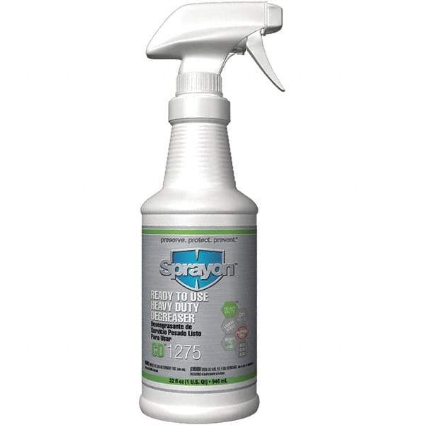 Sprayon - 32 oz Bottle Cleaner/Degreaser - Liquid, Lemon - Apex Tool & Supply
