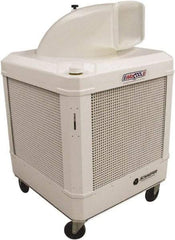 Schaefer Ventilation Equipment - 24 Gal Capacity, 1 hp, 2,460 & 1,660 CFM Evaporative Cooler - 13.7 Amp Rating, 115 Volts, 2 Speed - Apex Tool & Supply