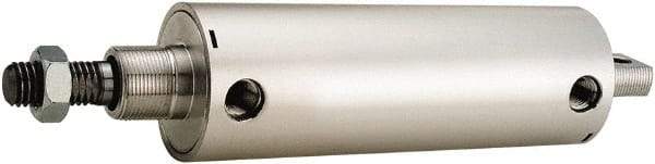 ARO/Ingersoll-Rand - 2-1/2" Stroke x 1-1/2" Bore Double Acting Air Cylinder - 1/4 Port, 1/2-13 Rod Thread, 200 Max psi, 180°F - Apex Tool & Supply