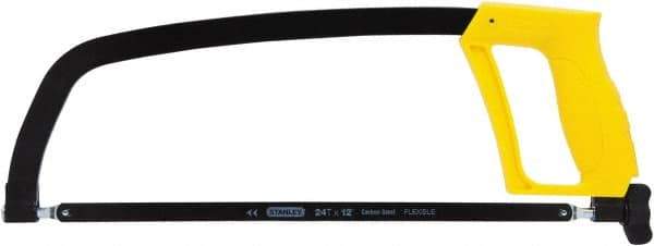 Stanley - 12" Hacksaw - 4-3/8" Throat Depth, ABS Handle, Ergonomically Design D-Style Handle - Apex Tool & Supply