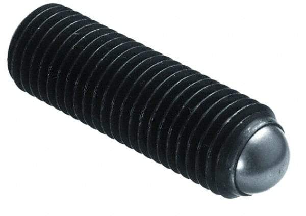 Gibraltar - 18mm OAL, Steel, Headless Rolling Ball End Clamping Screw - 6,744 Lb Max Load, 8.5mm Ball Diam - Apex Tool & Supply