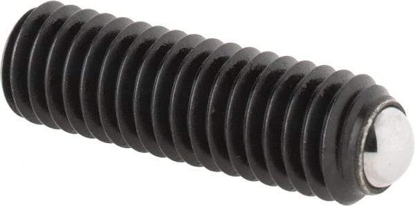 Gibraltar - 20.8mm OAL, Steel, Headless Rolling Ball End Clamping Screw - 2,023 Lb Max Load, 4mm Ball Diam - Apex Tool & Supply