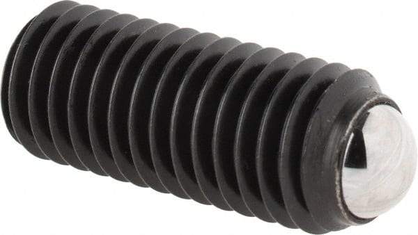 Gibraltar - 26.7mm OAL, Steel, Headless Rolling Ball End Clamping Screw - 4,496 Lb Max Load, 7mm Ball Diam - Apex Tool & Supply