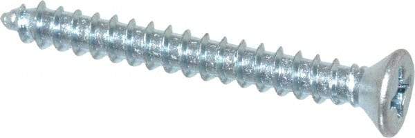 Value Collection - #6 Flat Head Phillips Sheet Metal Screw - Steel, 1-1/4" OAL, Grade 2 - Apex Tool & Supply