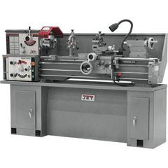 Jet - 13" Swing, 40" Between Centers, 230 Volt, Single Phase Bench Lathe - 5MT Taper, 2 hp, 70 to 2,000 RPM, 1-1/2" Bore Diam, 32" Deep x 47" High x 71" Long - Apex Tool & Supply