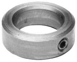 Climax Metal Products - 1-1/16" Bore, Stainless Steel, Set Screw Shaft Collar - 1-3/4" Outside Diam, 5/8" Wide - Apex Tool & Supply