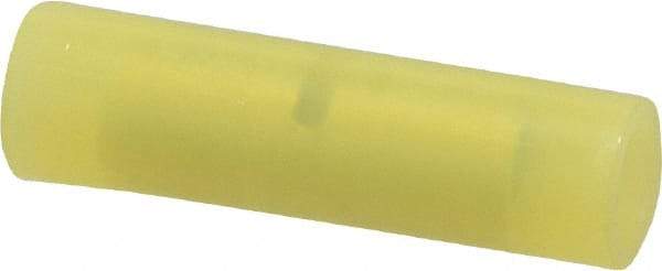 3M - 12 to 10 AWG Compatible, Nylon Fully Insulated, Crimp-On Butt Splice Terminal - 2 Wire Entries, Yellow - Apex Tool & Supply