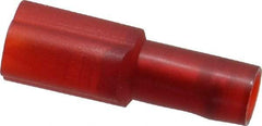 3M - 22 to 18 AWG, Nylon, Fully Insulated, Male Wire Disconnect - 3/16 Inch Wide Tab, Red, RoHS 2011/65/EU Compliant - Apex Tool & Supply
