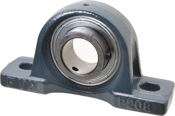 Value Collection - 7-1/8" OALBall Bearing Pillow Block - Cast Iron - Apex Tool & Supply