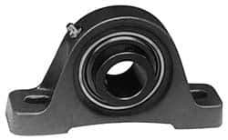 Value Collection - 7-3/8" OALBall Bearing Pillow Block - Cast Iron - Apex Tool & Supply