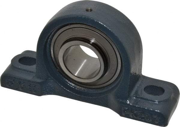 Value Collection - 6-3/4" OALBall Bearing Pillow Block - Cast Iron - Apex Tool & Supply
