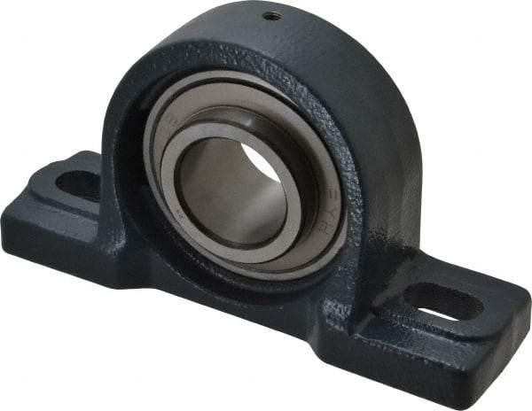 Value Collection - 7-1/8" OALBall Bearing Pillow Block - Cast Iron - Apex Tool & Supply