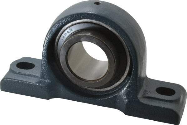 Value Collection - 8-13/16" OALBall Bearing Pillow Block - Cast Iron - Apex Tool & Supply
