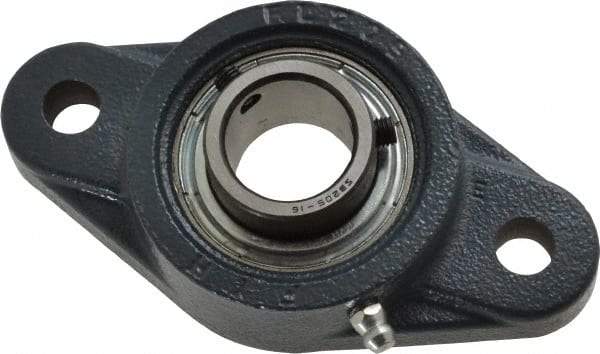 Value Collection - 4-7/8" OALBall Bearing Pillow Block - Cast Iron - Apex Tool & Supply