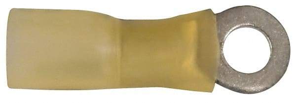 3M - 12-10 AWG Partially Insulated Crimp Connection Circular Ring Terminal - #10 Stud, Copper Contact - Apex Tool & Supply