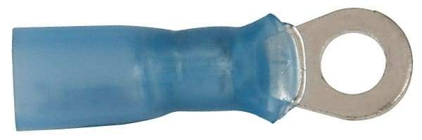 3M - 16-14 AWG Partially Insulated Crimp Connection Circular Ring Terminal - #8 Stud, Copper Contact - Apex Tool & Supply