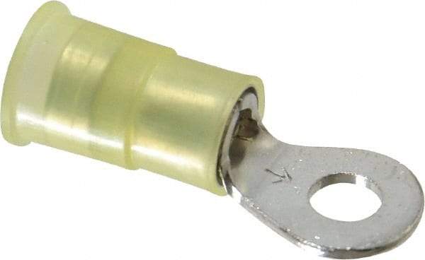 3M - 12-10 AWG Partially Insulated Crimp Connection Circular Ring Terminal - #8 Stud, Copper Contact - Apex Tool & Supply