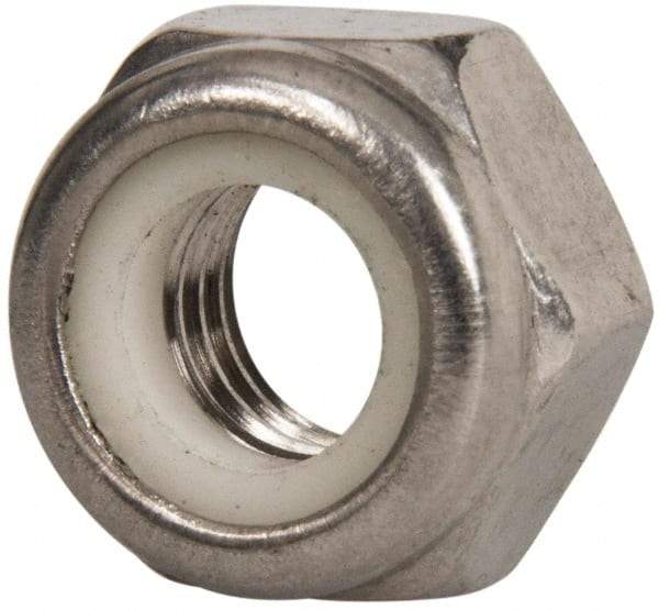 Value Collection - M2.5x0.45 Metric Coarse 18-8 & Austenitic Grade A2 Hex Lock Nut with Nylon Insert - 2.5mm High, Uncoated - Apex Tool & Supply