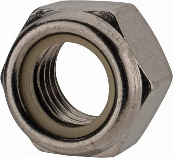 Value Collection - M24x3.00 Metric Coarse 18-8 & Austenitic Grade A2 Hex Lock Nut with Nylon Insert - 24mm High, Uncoated - Apex Tool & Supply