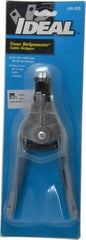 Ideal - RG-59 Max Capacity Automatic Wire Stripper - 7" OAL, Plastic Cushion Handle - Apex Tool & Supply