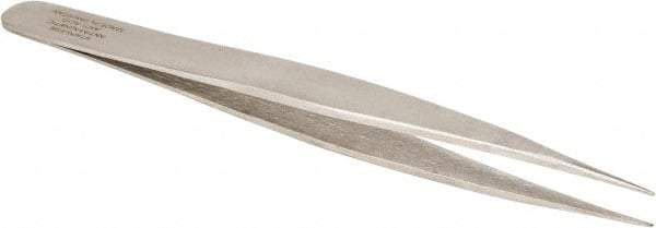 Aven - 4-3/4" OAL OO-SA Precision Tweezers - Straight, Fine Tips - Apex Tool & Supply