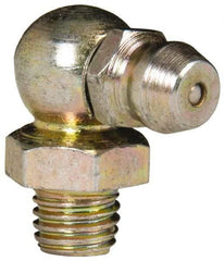 Value Collection - 90° Head Angle, 1/4-28 Steel Standard Grease Fitting - 9.53mm Hex - Apex Tool & Supply
