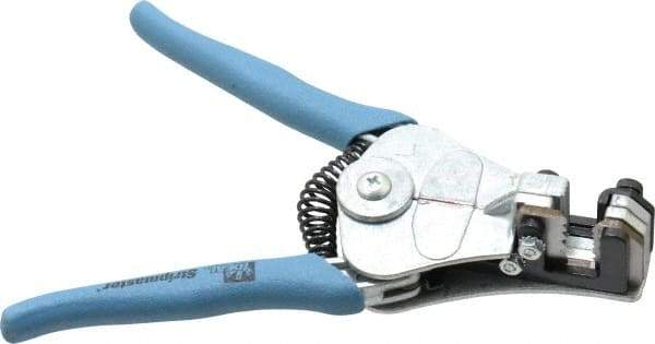 Ideal - 22 to 14 AWG Capacity Automatic Wire Stripper - 7" OAL, Plastic Cushion Handle - Apex Tool & Supply