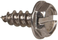 Value Collection - #6 Hex Washer Head Slotted Sheet Metal Screw - Stainless Steel, 3/8" Length Under Head, Grade 316 - Apex Tool & Supply