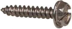 Value Collection - #6 Hex Washer Head Slotted Sheet Metal Screw - Stainless Steel, 3/4" Length Under Head, Grade 316 - Apex Tool & Supply
