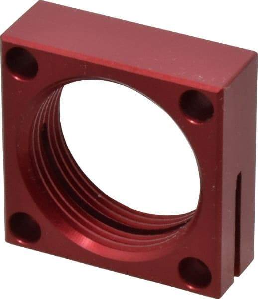 De-Sta-Co - 1-1/8 - 16 Thread, 13/64" Mounting Hole, Aluminum Clamp Mounting Block - 1/2" Thick x 1.38" Long x 1.378" Wide - Apex Tool & Supply
