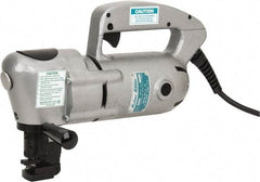 Modern Manufacturing - 110 and 220V, 7 Amp, Electric Power Nibbler - 10 (Stainless Steel) and 7 (Mild Steel) Gauge Cutting Capacity, 1 HP - Apex Tool & Supply