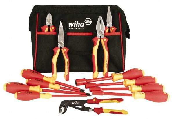 Wiha - 13 Piece Insulated Hand Tool Set - Comes in Canvas Bag - Apex Tool & Supply