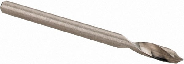 Accupro - 1/8" Body Diam, 90°, 2" OAL, Solid Carbide Spotting Drill - Apex Tool & Supply