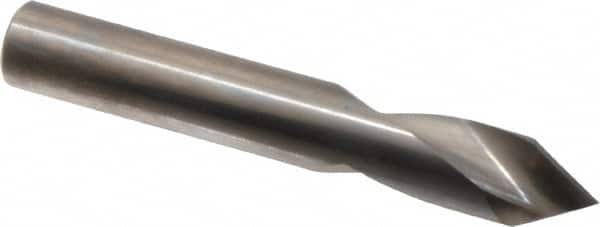 Accupro - 7/16" Body Diam, 60°, 3" OAL, Solid Carbide Spotting Drill - Apex Tool & Supply