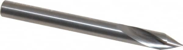 Accupro - 6mm Body Diam, 60°, 63mm OAL, Solid Carbide Spotting Drill - Apex Tool & Supply