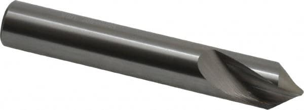 Accupro - 12mm Body Diam, 90°, 76mm OAL, Solid Carbide Spotting Drill - Apex Tool & Supply