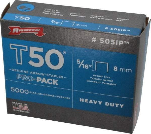 Arrow - 3/8" Wide Heavy Duty Staples - 5/16" Leg Length - Apex Tool & Supply