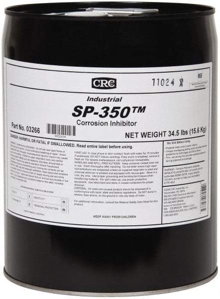 CRC - 5 Gal Rust/Corrosion Inhibitor - Comes in Pail, Food Grade - Apex Tool & Supply
