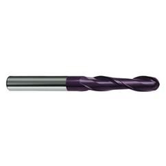 3/8" Dia. - 3 OAL - 30 Helix Firex CBD Ball Nose EM - 2 FL - Apex Tool & Supply