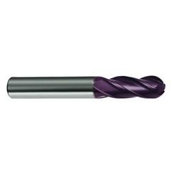 19/64" Dia. - 2-1/2" OAL - 30 Helix Firex CBD Ball Nose EM - 4 FL - Apex Tool & Supply